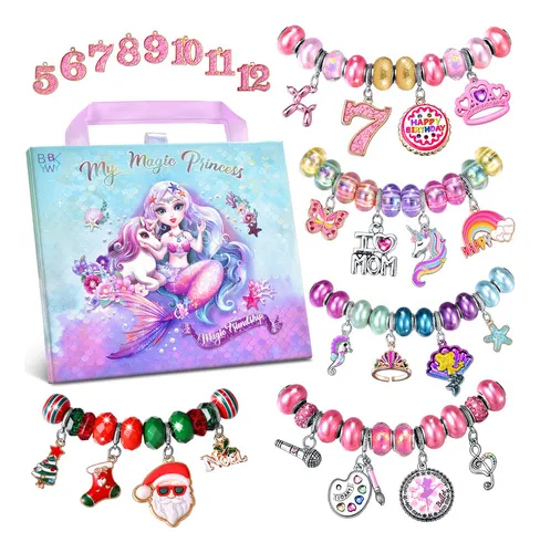 Kit De Fabricacion De Pulseras Con Dijes Para Ninas: Suminis