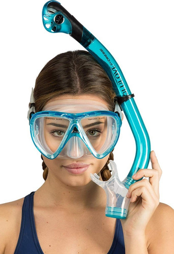 Combo Cressi Ikarus & Orion Dry Para Snorkeling Y Buceo
