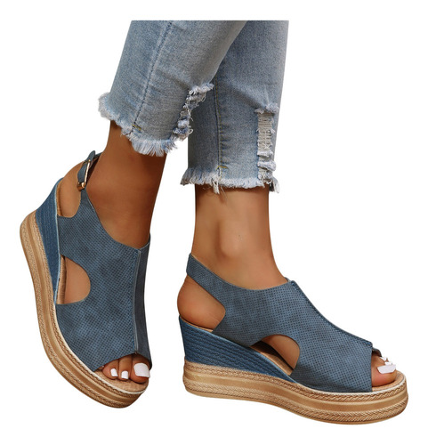 Sandalias Elegantes De Verano Para Mujer, Cómodas, Destalona