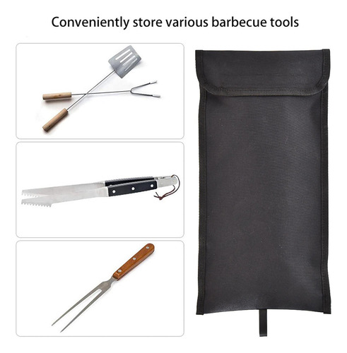 3 Bolsa De Almacenamiento De Herramientas Para Barbacoa,