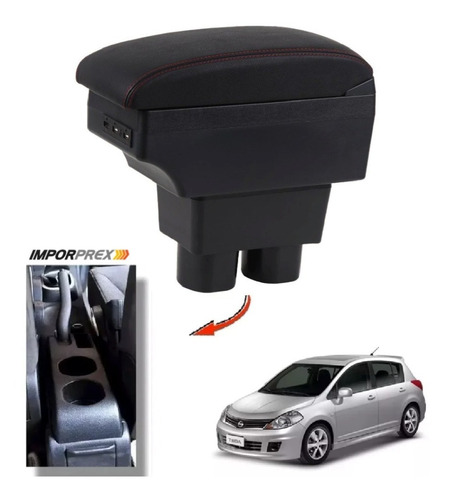 Consola Apoyabrazo - Nissan Tiida Con Usb (2008 - 2016) Slid