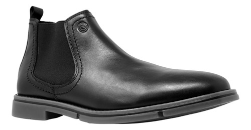 Botin Tipo Chelsea Negro Zapatos Hombre Gino Cherruti 1306