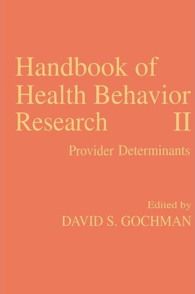 Libro Handbook Of Health Behavior Research Ii - David S. ...