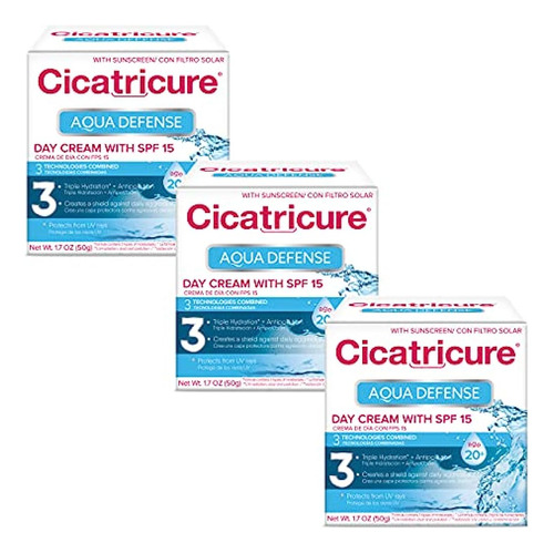 Cicatricure Aqua Defence Day Pack De 3