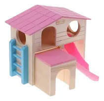 Comprar Casita  Con Tobogán Para Hamsters Jerbos Roedores Ratones