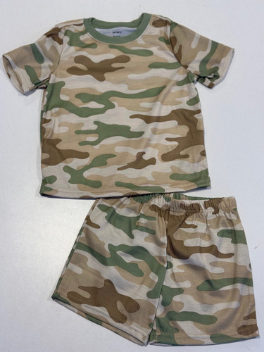 Pijama Algodon Nenes Talle 3 Y 5 Verano Carters Camuflado