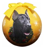 Comprar Great Dane Black Christmas Ornament Shatter -proof -proof Ba