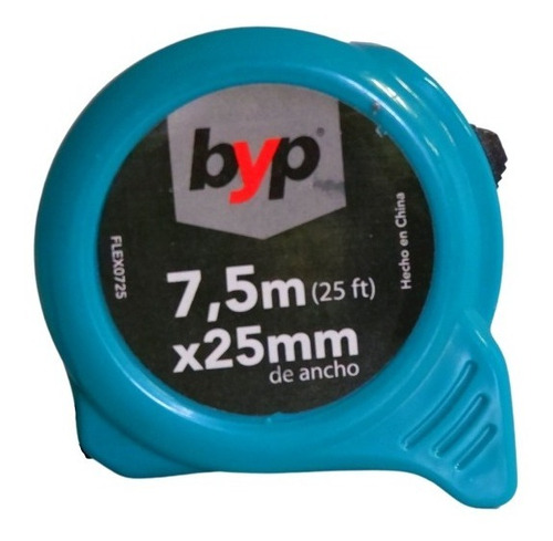 Flexómetro Byp 7.5 Metros X 25mm Ancho Eco