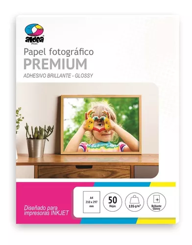 Papel Fotografico Adhesivo 135 Gr * 50 Hojas