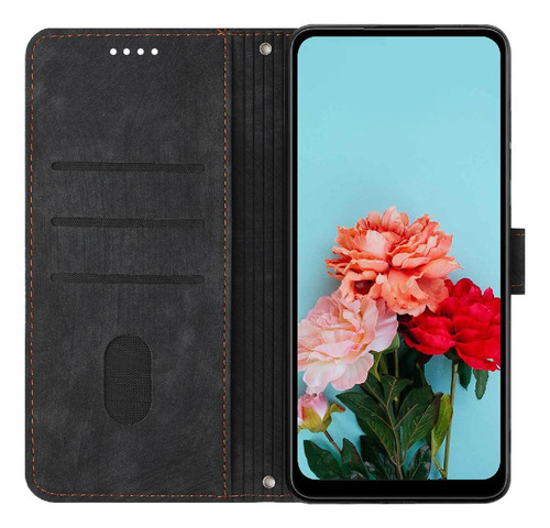 Funda Para Motorola Moto Edge 50 Fusion 5g Pu Cuero Lateral