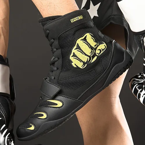 L Zapatos De Boxeo Profesionales Y Botas De Lucha Libre
