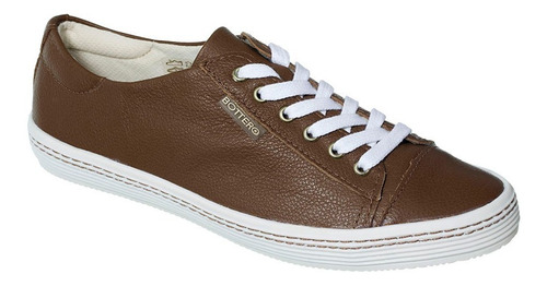 Tênis Feminino Bottero Couro Floater Conhaque - 254721