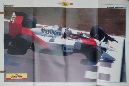 Alain Prost - Mclaren - Gp Brasil 1988 - Poster