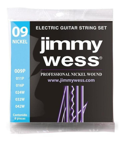 Jgo De Cuerdas Electrica Jimmy Wess Wn1009