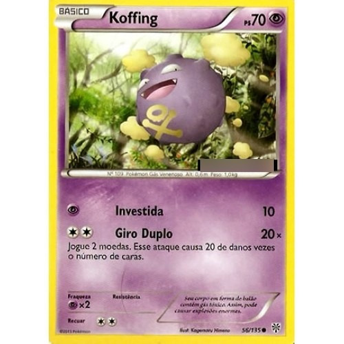 2x Koffing - Pokémon Psíquico Comum 56/135 Pokemon Card Game