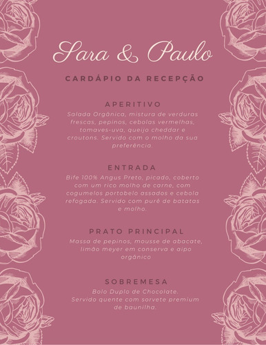 Cardápio Digital Com Qr Code - Casamento Festa Aniversário 2