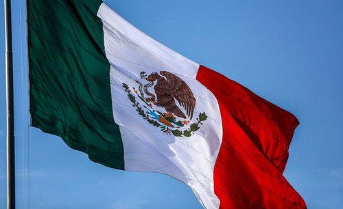 Bandera De Mexico Monumental De Intemperie 4x7 Sublimada