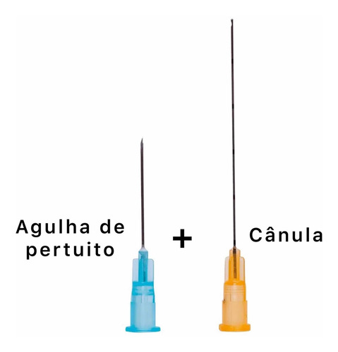 Microcânulas Com Agulha Auxiliar 25g X 50mm Cx Com 12 Pares