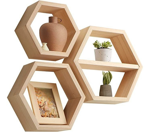 Bettabode Set De 3 Estantes Hexagonales - Estantes De Nido