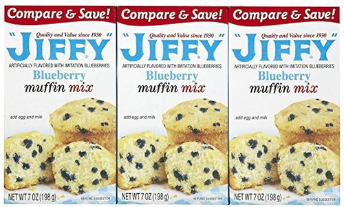 Jiffy Blueberry Muffin Mix 7 Oz, 3 Pk