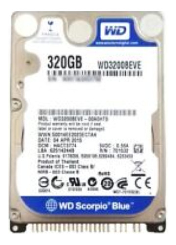 Disco Duro Ide 320gb Wd Western Digital Wd3200beve