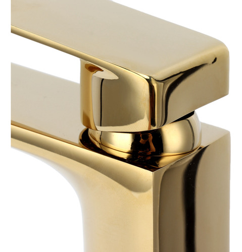 Grifo De Agua Dorado Para Lavabo Con Orificio Único, Calient