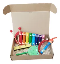 Comprar Set Instrumentos Musical Montessori Infantil Madera Xilofon