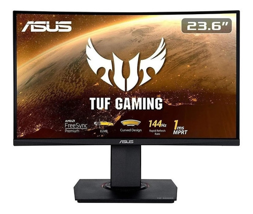 Monitor Gamer Curvo Asus Tuf Gaming Vg24vq 23.6  Full Hd 1ms