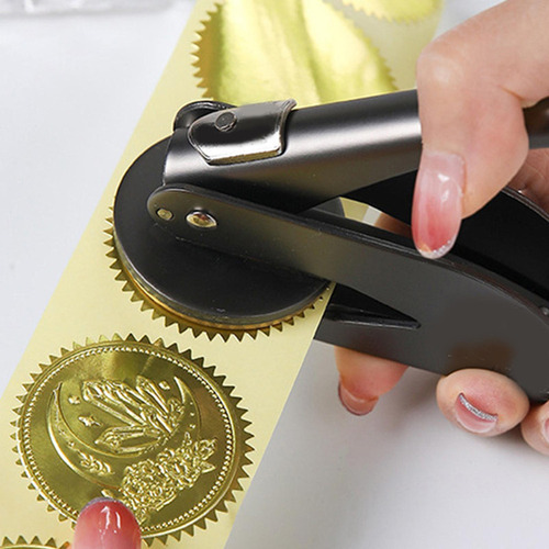 Sello De Relieve Multifunción Para Libros En , Sello De Oro