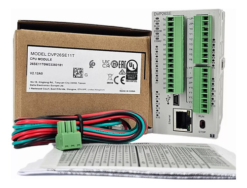 Plc Delta, 14 In, 12 Salidas Tr Npn, Dvp26se11t Ethernet