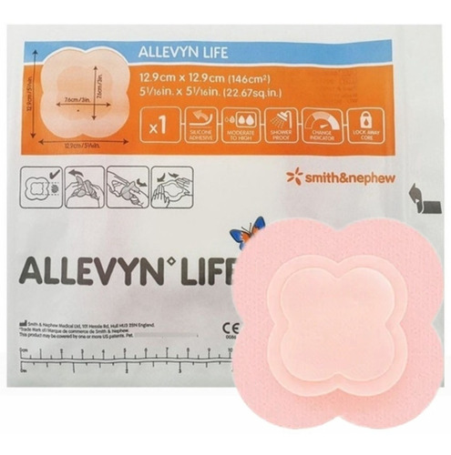 Curativo Allevyn Life 12,9cm X 12,9cm - Smith+nephew - 1 Uni