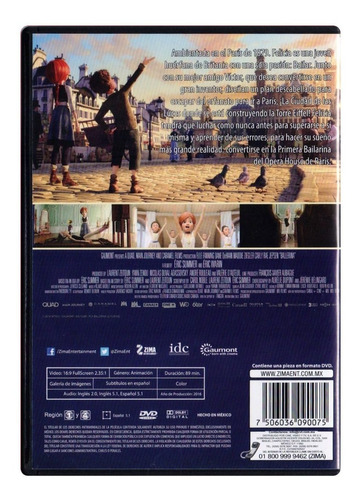 Imagen 2 de 3 de Bailarina Ballerina Andrea Legarreta Pelicula Dvd