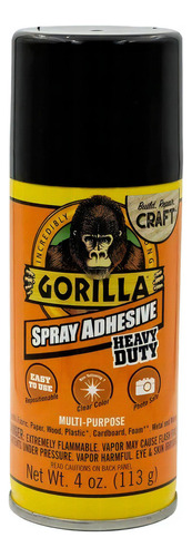 Gorilla Heavy Duty Adhesivo En Aerosol Resistente 4 Oz