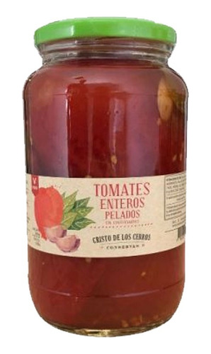 Tomates Enteros Pelados X600gr Cristo De Los Cerros