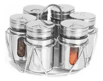 Comprar Set X6 Especieros Condimenteros C\u002Fbase Metal Cromada