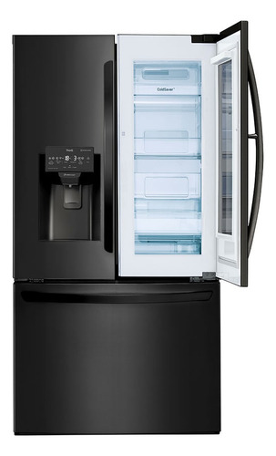 Geladeira Smart LG Inverter French Door Instaview Door-in-do Cor Black Inox
