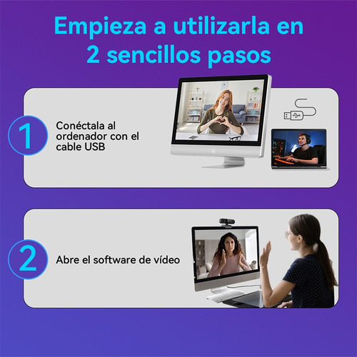 Cámara Web 2k Qhd 30fps Con Mic,autofoco,1080p@60fps C960 2k