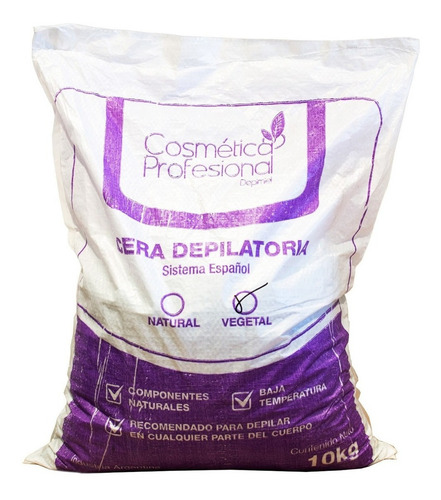 Cosmética Profesional Depimiel Cera Perlas Vegetal 10kg 3c