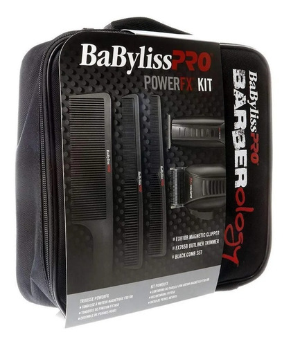 Combo Babylisspro Power Fx Barber Kit. Bcbkes. Color Negro