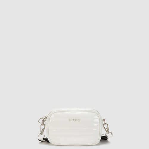 Bolsa Bandolera Crossbody Bubba Purse Gloss Mini Unisex White Lisa Metalicos Negra