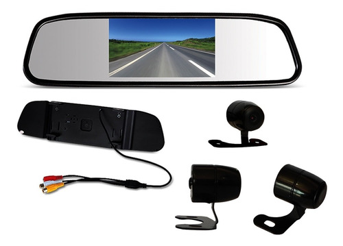 Espelho Retrovisor Com Câmera De Ré Sensor De Estacionamento