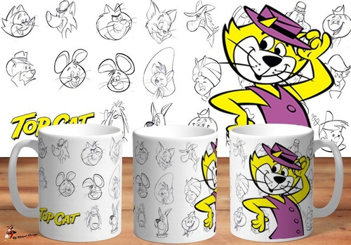 Taza - Tazón De Ceramica Hanna Barbera Don Gato