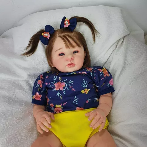 Bebê Reborn Menina Realista Silicone, Pronta Entrega