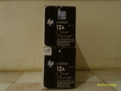 Cartucho Original De Tóner Negro Hp 12a Laserjet(q2612a)