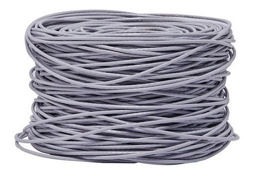 50 Metros Cable Red Utp Cat5e Cobre Gris Factura Hikvision