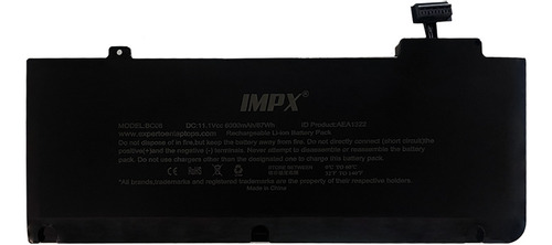 Bateria Compatible Con Macbook Pro 13 A1278 2009 Version