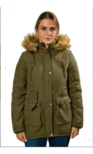 Parkas Mujer Verde Militar