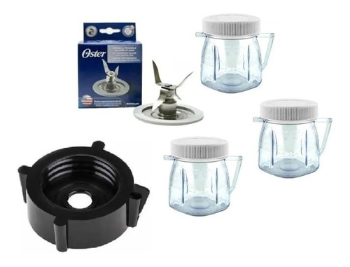 Kit 3 Mini Vaso De Plástico Compatible Con Licuadoras Xpert