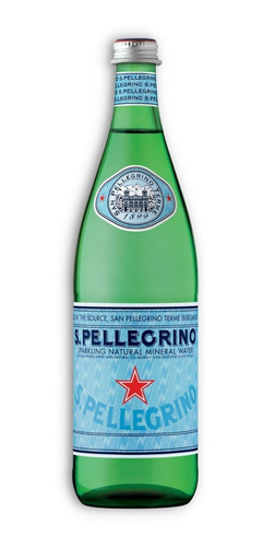 San Pellegrino Agua Mineral Gasificada De Vidrio 750ml