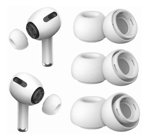 3 Pares De Almohadillas Silicon Compatibles Con AirPods Pro